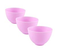 VALICLUD Lot De 3 Bols En Silicone Pour Masque Facial Diy, Taille Petite, Moyenne Et Grosse, Résistant Aux Impacts, Pour Usage Maison Et Salon De Beauté