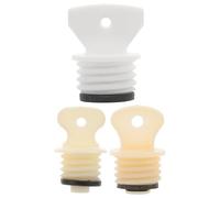 VALICLUD Lot de 3 Bouchons en Caoutchouc Étanches pour Paquet d'Eau Chaude Taille Petite Moyenne et Grosse Accessoires Anti-Fuite Adaptés pour Bouillottes Usage Domestique et