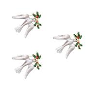 VALICLUD Lot De 3 Broches En Strass Accessoire Pour Vêtements Badge Élégant Breloques En Forme D'Oiseau Pour La Paix Colombe Corsage Mariage Petit Badge Décoratif En Émail