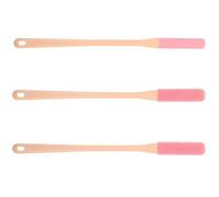 VALICLUD Lot de 3 Brosses à Pieds en Caoutchouc Souple Rose, Brosse Anti-Démangeaisons et Nettoyant Exfoliant pour Orteils, Brosse à Orteils pour Personnes Âgées, Accessoire de Ergonomique