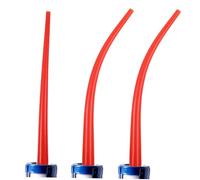 VALICLUD Lot de 3 Buses D'extension pour Mastic, Embouts Angulaires et Droits en Plastique Rigide, Rallonges Compatibles Tubes de Calfeutrage, pour Portes, Fenêtres et Travaux D'étanchéité