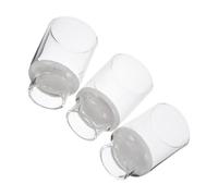 VALICLUD Lot de 3 Creusets en Verre Borosilicaté 40 Ml Filtre à Creuset pour Microfiltration D’échantillons Transparent pour Analyse et Séparation des Particules