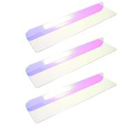 VALICLUD Lot de 3 Étagères Murales Flottantes en Acrylique Transparentes 40 X 9 X 3 CM Étagères Murales de Rangement pour Salle de Bain la Cuisine et Salon Supports Muraux Polyvalents