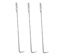 VALICLUD Lot de 3 Set de Tisonniers Multifonctions en Acier Robuste 31 Cm pour Camping et Cheminée, Accessoires pour Foyer Extérieur et Barbecue, Outils Portables pour Entretien