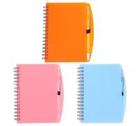 VALICLUD Lot de 3 Sets de Sets de Cahiers à Spirale Esthétiques pour Étudiants Papier Ligné, Matériel en Fer et Plastique, Accompagnés de Trois Stylos Expérience D'écriture Polyvalente