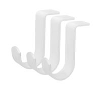 VALICLUD Lot de 3 Supports Muraux Blancs 1 Pouce pour Tringle à Rideaux, Supports Réglables et Robustes pour Voilages, Fixation sans Perçage, Accessoires de Quincaillerie pour Décoration