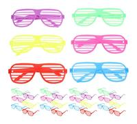 VALICLUD Lot de 30 Lunettes à Volets en Plastique Multicolores Accessoires Décoratifs pour Soirées Cosplay Festivals et Séances Photo Lunettes Fantaisie Légères et Réutilisables pour