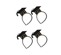 VALICLUD Lot De 4 Bandeaux De Docteur Chapeau De Remise De Diplôme Coiffe De Docteur Accessoires Pour Cheveux Pour Filles 2020 Bandeau De Remise De Diplôme Doré