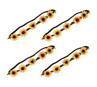 VALICLUD Lot De 4 Bandeaux Pour Cheveux Décorations D'Anniversaire D'Été Accessoires Pour Cheveux Hawaïens Coiffe Hawaïenne Accessoires De Costume Hawaïen Bandeau De Fête
