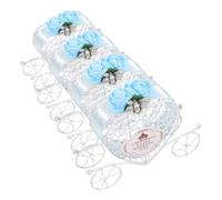 VALICLUD Lot de 4 Boîtes à Bonbons Mariage en Fer Bleu Ciel Style Européen Porte-Fleurs de Carrosse Citrouille Décorations Fête Élégantes pour Souvenirs et Présents Invités