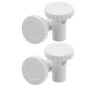 VALICLUD Lot de 4 Bouchons D'évacuation Ronds en Plastique Étanches pour Réfrigérateur et Congélateur, Diamètre, Hauteur 4 Cm, Résistants au Froid, Accessoires de Remplacement pour