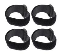 VALICLUD Lot de 4 Colliers Antibruit en Nylon Noir, Ceinture Ajustable pour Cou de Coq, Réduisant Le Chant des Volailles, Fourniture Agricole pour Poulets, Canards et Oies, Solide et