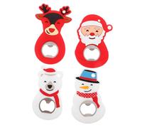 VALICLUD Lot De 4 Décapsuleurs De Noël Décapsuleur De Poche Outil D'Ouverture De Noël Portable Outil