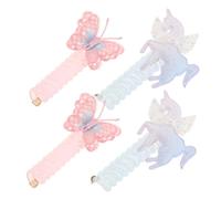 VALICLUD Lot De 4 Élastiques À Cheveux Pour Adolescents Cordon Téléphonique Accessoires De Coiffure Corde À Cheveux Élastiques À Cheveux En Spirale Pour Cheveux Fins