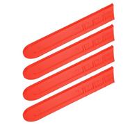 VALICLUD Lot de 4 Housses de Protection en Plastique 45,7 CM pour Guide-Chaîne de Tronçonneuse, Protège-Chaîne de Rechange Solide, Fourreau Résistant pour Usage Jardinier et Entretien