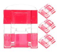 VALICLUD Lot de 4 Loquets à Moraillon Auto-Adhésifs en Acrylique Transparent Serrure de Placard sans Perçage Protection Anti-Accès Animaux Adapté pour Armoires et Boîtes à Bijoux