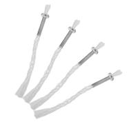 VALICLUD Lot de 4 Mèches en Coton Têtes en Fer Mèches de Remplacement pour Lampe à Pétrole Porte-Mèche Ajustable Accessoires pour Lampes à Huile Usage Domestique et Décoration