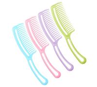 VALICLUD Lot De 4 Peignes à Dents Ondulées Pour Femmes, Petites Tailles, Démêlants Et Coiffants, Multi-couleurs, Outil De Coiffure Portable Et Léger