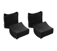 VALICLUD Lot de 4 Pieds D'échelle en Caoutchouc Antidérapants Noirs, Protection Résistante à L'usure et Isolation Phonique, Accessoires pour Escaliers Pliants 5x2,5 Cm