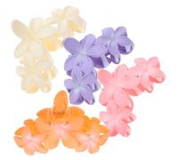 VALICLUD Lot de 4 Pinces à Cheveux Fleuries Accessoires Colorés pour Cheveux Fins Design Antidérapant Événements Vie Quotidienne