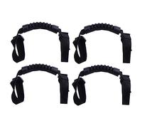 VALICLUD Lot De 4 Poignées De Toit Sport En Aluminium Pour Voiture Poignées De Traction Poignées De Traction Pompon Noir