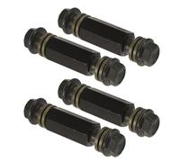 VALICLUD Lot de 4 Rallonges de Durite de Frein Moto Noir M10x1mm, Connecteur et Adaptateur de Conduite de Frein Hydraulique, Kit D'extension Flexible pour Réparation et Couleur Aléatoire