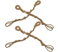 VALICLUD Lot de 4 Rallonges Réglables en Corde Macramé Marron Suspendre Murale de Plantes D’Intérieur ’Extérieur Supports Prolongateurs pour Pots Suspendus et Paniers Décoratifs