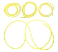 VALICLUD Lot de 4 Tuyaux d'alimentation en Essence Multifonctionnels pour Tronçonneuse et Petit Moteur 2 Temps PVC Flexible Jaune Longueurs 12 M Résistants à l'huile et à la Corrosion