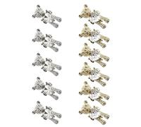 VALICLUD Lot de 40 Décorations d'Ongles DIY Motif Ours en Métal Doré Grosse Taille Accessoires Nail Art pour Manucure Salon et Fêtes Clous d'Ours pour Ongles Naturels et Faux