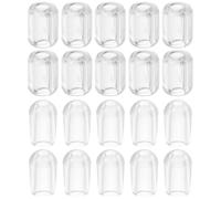 VALICLUD Lot de 40 Set de Protections Transparentes en Pvc pour Embouts de Cintre, Capuchons Ronds 4 Mm Pinces 5 Mm, Accessoires de Protection pour Broches et Organisateurs, Usage