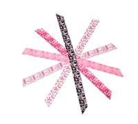 VALICLUD Lot de 5 Bandeaux Rose à Ruban Motif Sensibilisation Cancer du Sein Accessoires Coiffure Légers et Doux Couvre-Chefs Festifs pour Fête Soirée à Thème et Événements Spéciaux