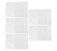 VALICLUD Lot de 5 Housses de Passeport en PVC Étanches à Compartiments Épaisses Grandes et Petites, Étui de Protection pour Voyage