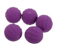 VALICLUD Lot de 5 Mini Boîtes Sphériques pour Gloss à Lèvres Violet, Tube Rechargeable à Remplissage Direct, Trousse Compacte pour Maquillage Lèvres, Soins Nomades et Rangement Pratique