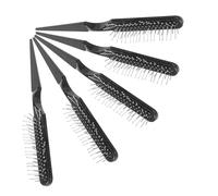 VALICLUD Lot De 5 Peignes À Queue De Rat Pour Boucler Séparer Les Tresses Démêler Les Tresses Boucler Les Cheveux Brosse De Coiffure Pour Boucles Peigne Tressé Noir