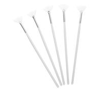 VALICLUD Lot De 5 Pinceaux Éventail Visage Doux Taille Moyenne Fibres Synthétiques Applicateurs De Masque Pour Femmes Soins Du Visage Maison Et Voyage