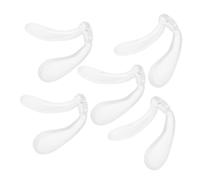 VALICLUD Lot De 5 Plaquettes Nasales De Rechange Pour Lunettes Antidérapantes Souples En Plastique Transparent