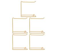 VALICLUD Lot de 5 Présentoirs pour Nuancier de Vernis à Ongles en Fer Doré Support Solide pour Échantillons Gel Étagère Compacte pour Salon de Manucure Organisation Pratique des