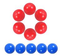 VALICLUD Lot de 50 Capsules Vides Colorées 3 Cm, Boules à Ouvrir Rouge et Bleu, Contenants Ronds en Plastique pour Jeux de Fête, Tirage au Sort, Activités et Animations Événementielles