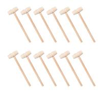 VALICLUD Lot de 50 Maillets en Plastique Kaki pour Crabe Manche Ergonomique et Surface Lisse sans Bavures, pour Travaux de Cuir et Bijoux