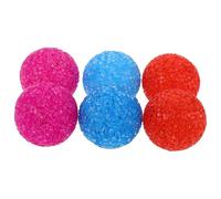 VALICLUD Lot de 6 Balles pour Chat et Chaton avec Clochette Intérieure Interactif en Plastique de 5 CM Stimulation de L’Instinct de Chasse pour L’Exercice Couleur Couleur Aléatoire