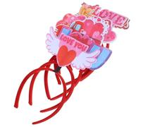 VALICLUD Lot de 6 Bandeaux de Cœur pour Femmes, Accessoires de Fête Saint-valentin, Serrage-tête Taille Adaptée, Couleur Vive, pour Mariage et Anniversaire