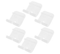 VALICLUD Lot de 6 Clips D'assemblage en Plastique Blanc pour Cage à Hamster 60 Cm, Fixations Latérales Sécurisées Compatibles Cages Petits Animaux, Accessoires Solide pour Entretien Facile