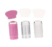 VALICLUD Lot De 6 En Silicone Pour Nail Art Manucure Nail Art French Manucure Transparent Grattoir Vernis Gel De Silice