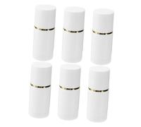 VALICLUD Lot De 6 Flacons Éponge 20 Ml Bouteille à Usage Externe Réutilisable Pour Cosmétiques Voyage Petit Format Bouchon Blanc Or, Bouteilles De Stockage De Liquide Pratique