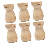 VALICLUD Lot de 6 Pendentifs Diffuseurs en Bois pour Huiles Essentielles Petit Diffuseur Décoratif Pendentif Rechargeable pour Voiture et Maison