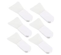 VALICLUD Lot De 6 Pinceaux Mini Visage En Silicone Plat Pour Masque De Boue, Nettoyage Du Visage, Soins Peau, Réutilisables Et Doux Pour Types Variés De Peau