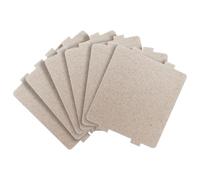 VALICLUD Lot de 6 Plaques de Mica Protection la Surchauffe Accessoire de Réparation en Résine Argentée et Prolongation Durée de Vie du Four pour Micro-ondes