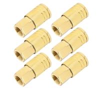 VALICLUD Lot de 6 Raccords Rapides Pneumatiques 1/4 Npt Filetés Femelles en Acier Solide, Connecteurs pour Tuyaux D'air Compresseur, Adaptés aux Outils Pneumatiques Industriels et Usages