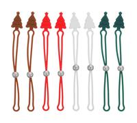 VALICLUD Lot de 8 Crochets Suspendre de Noël Ajustables en Silicone Antidérapant Supports Réutilisables pour Décorations Sapin Boules et Ornements Multicolores Organisation Maison et