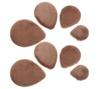 VALICLUD Lot de 8 Houppettes à Poudre Forme Goutte d'Eau Mini S M L Éponges à Maquillage Réutilisables en Velours Doux Fixation Maquillage Visage Corps Applicateurs Polyvalents pour